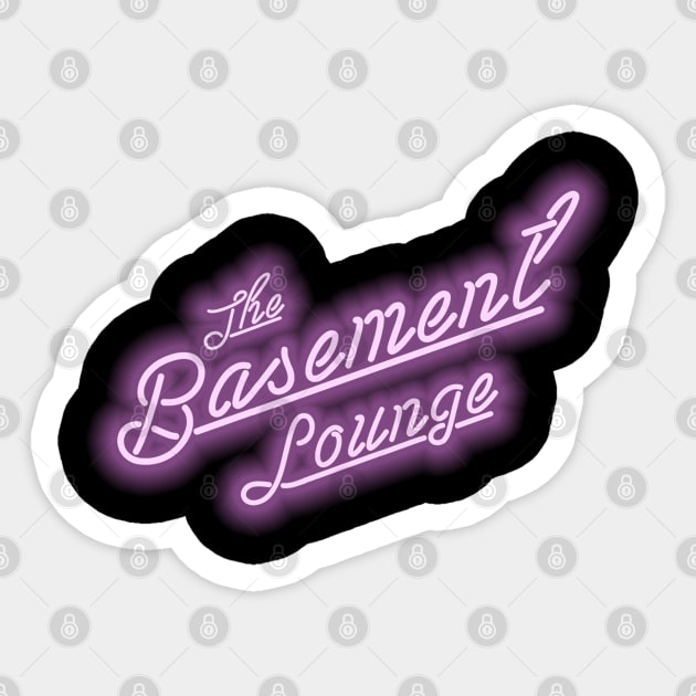 TBL Neon Black Logo Sticker by basementloungepod